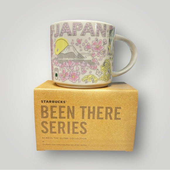 Starbucks Japan Been There Spring Sakura Coffee kawaii Mug Cup 14oz Collectible - Picture 2 of 15